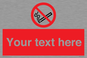 Custom No E-cigarettes / Vaping Sign